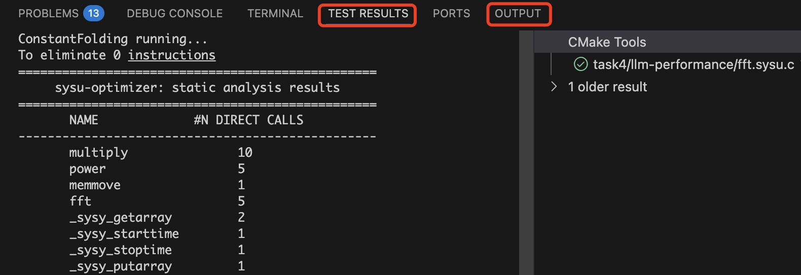 实验四 task4/ 调试输出结果